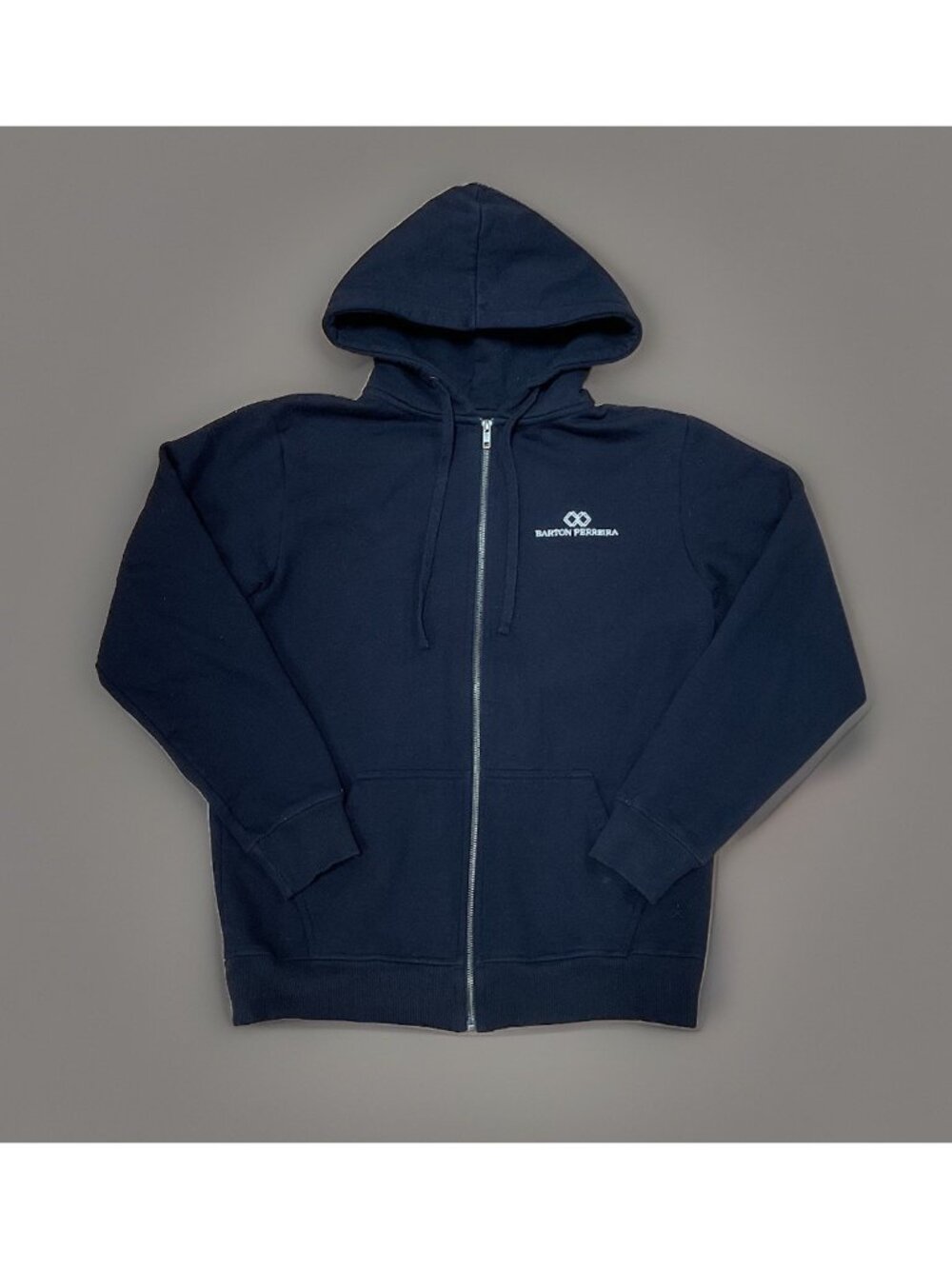 Barton Perreira Hoodie Small Minimal Luxury Eyewear Brand Zip Sweatshirt